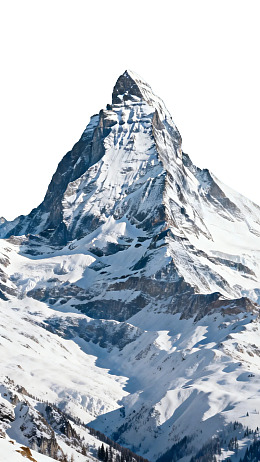 雪山巍峨壮丽景色图片