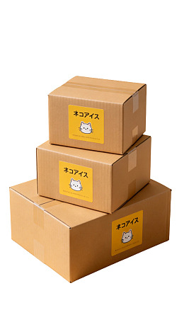 三层纸箱堆叠展示图片