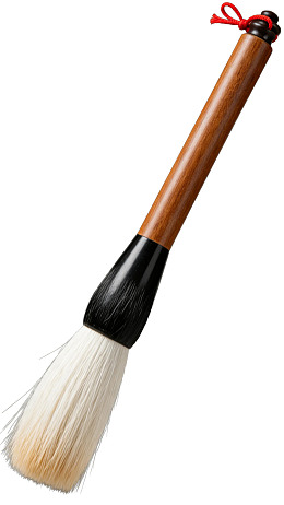 传统毛笔特写图片