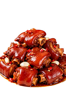 红烧猪蹄色泽诱人图片