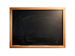 木质边框黑板空白表面