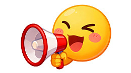 卡通笑脸手持扩音器图片