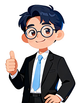 商务男士竖大拇指微笑