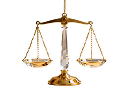 金色天平象征公平正义