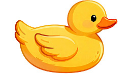 卡通黄色小鸭子形象图片
