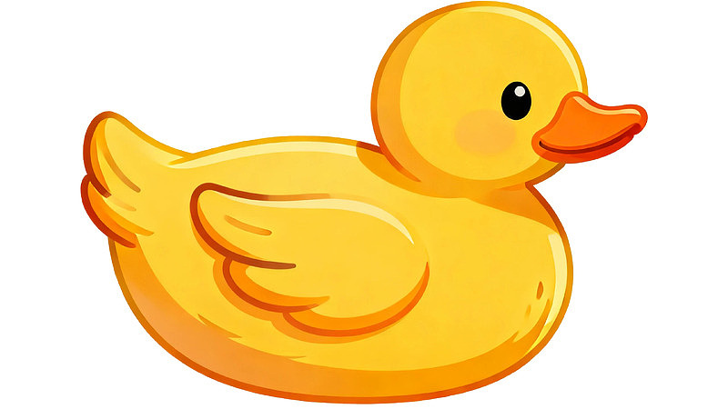 卡通黄色小鸭子形象图片