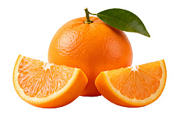 新鲜橙子切片展示图片