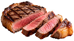 煎制牛排切片展示图片