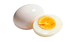 煮鸡蛋切开展示图片