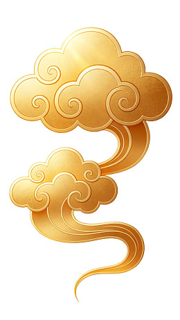 金色祥云图案设计图片