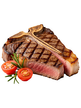 煎制牛排配番茄与迷迭香