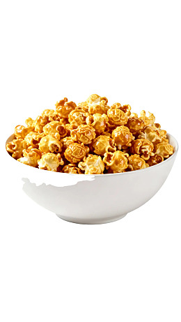 一碗金黄爆米花图片