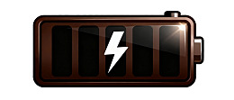 电池图标闪电符号图片