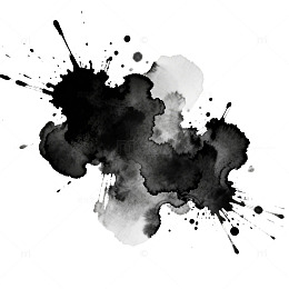 水墨抽象画艺术效果设计素材