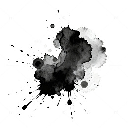 水墨泼墨艺术图案设计素材