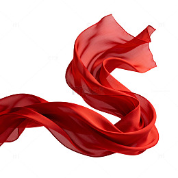飘逸红绸舞动艺术