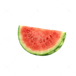 清新西瓜片特写水果摄影