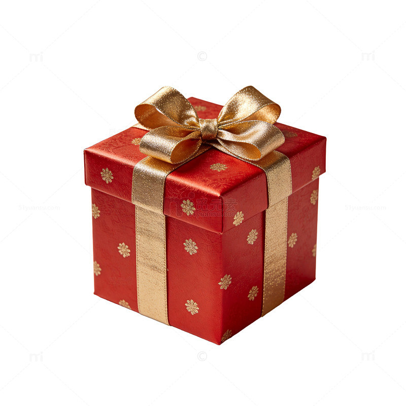 红色礼盒节日礼物