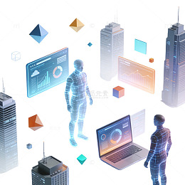 未来科技城市数字界面设计