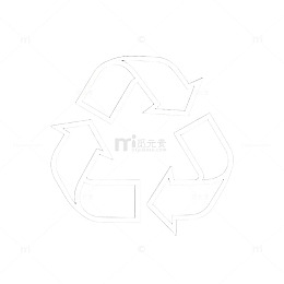简约回收标志矢量图案