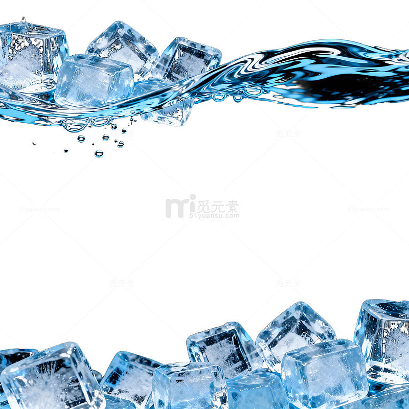 冰水交融视觉效果设计素材