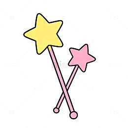 卡通星杖插图