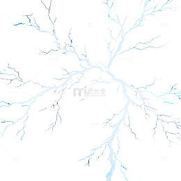 闪电特效科技背景图