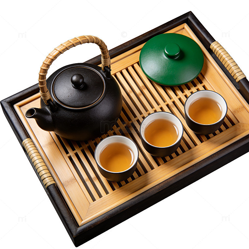 简约茶具套装展示