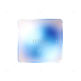 梦幻蓝模糊玻璃框背景