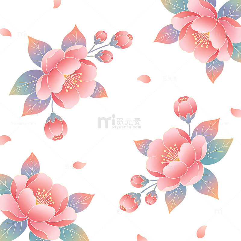 花卉图案装饰设计素材