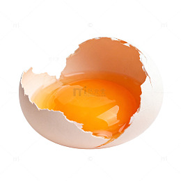 鸡蛋破裂特写摄影图