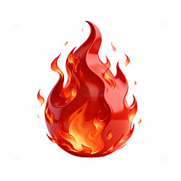 火焰效果艺术插画设计素材