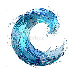 水波环形艺术图案