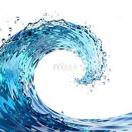 蓝色海浪动态效果素材