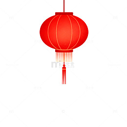 中国风红灯笼节日装饰矢量图