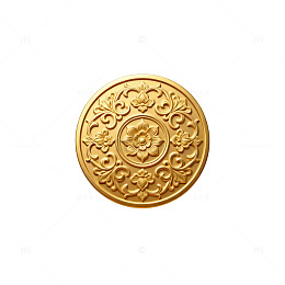 金质雕花装饰盘