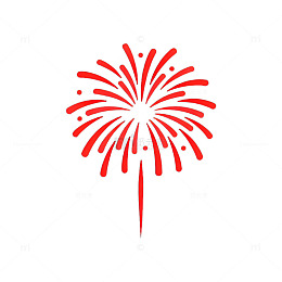 霓虹烟花图案设计素材