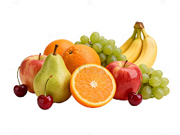 新鲜水果组合摄影素材