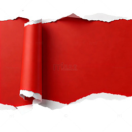 撕裂红纸背景设计素材