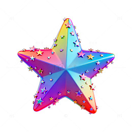 彩虹星梦幻装饰图案