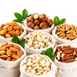 坚果丰收布袋展示