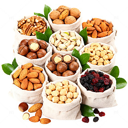 坚果组合美食摄影