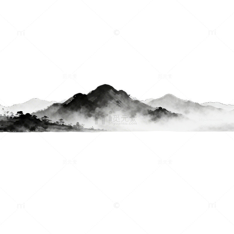 水墨山水画意境AI生成