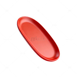 红色椭圆物体设计元素