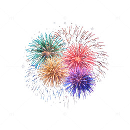 绚丽烟花AI生成