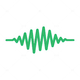 AI生成绿波音频图