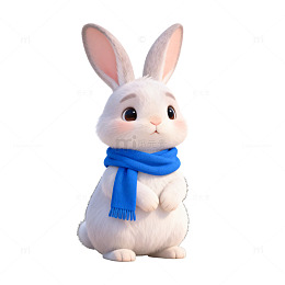 可爱兔子玩偶造型