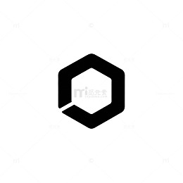 极简风格六边形徽标设计素材