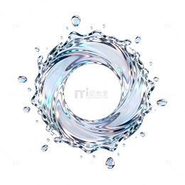 水花环动态效果素材