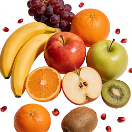 新鲜水果组合摄影